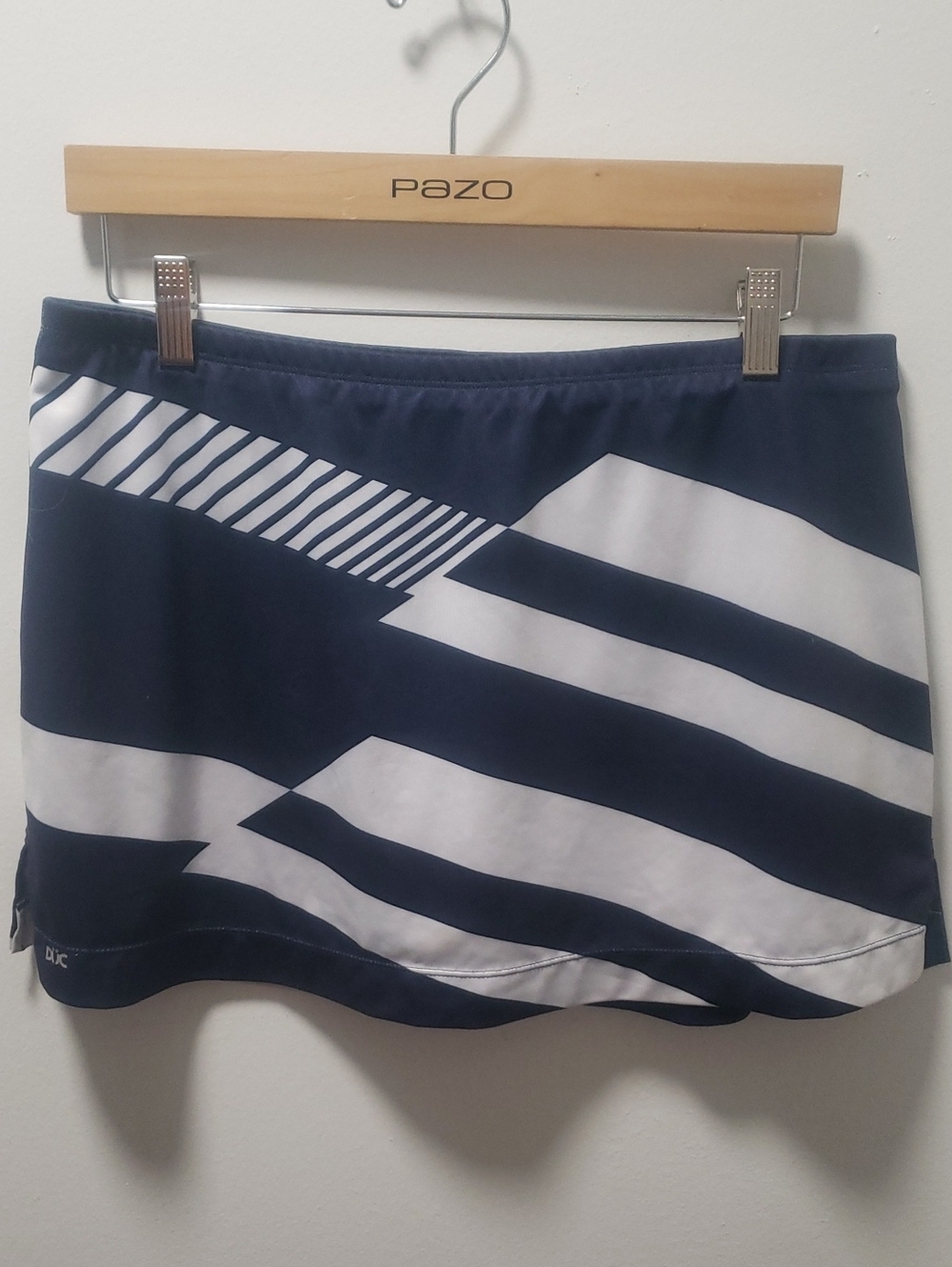 Navy & White Striped Tennis Skirt